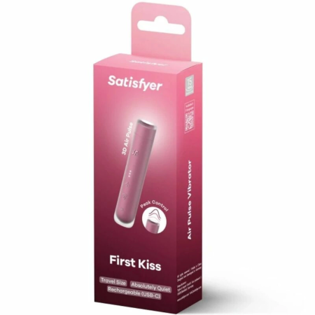 Satisfyer First Kiss Wave - Compact Air Pulse Device, Garnet, USB-C