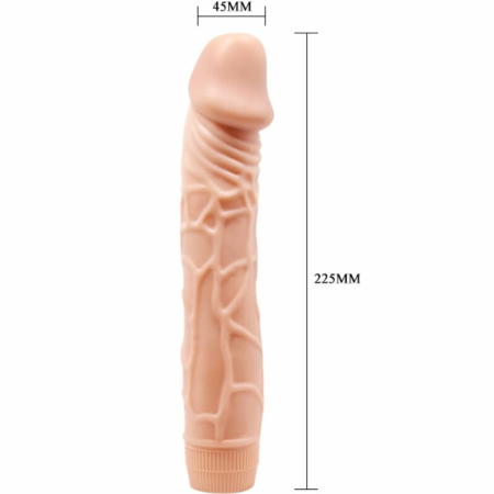 Baile Bob 22.5 cm Intimate Vibrating Device - Flesh Tone, TPR Material