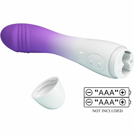 Pretty Love Elemental Curved Massager 30 Modes Purple Silicone