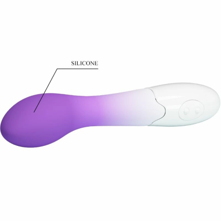 Pretty Love Bishop Curved Stimulation Device 30 Modes Purple Silicone