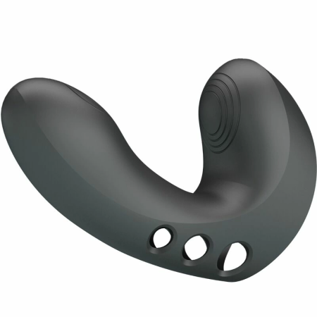 Pretty Love Camelia Black Rechargeable Silicone Finger Device 7 Modes