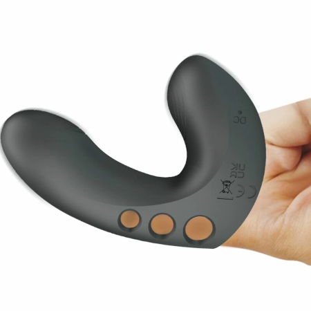 Pretty Love Camelia Black Rechargeable Silicone Finger Device 7 Modes