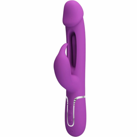 Pretty Love Kampas BW-500025-3 Intimate 3-in-1 Silicone Vibrator Purple