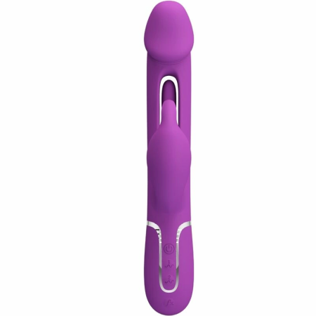 Pretty Love Kampas BW-500025-3 Intimate 3-in-1 Silicone Vibrator Purple