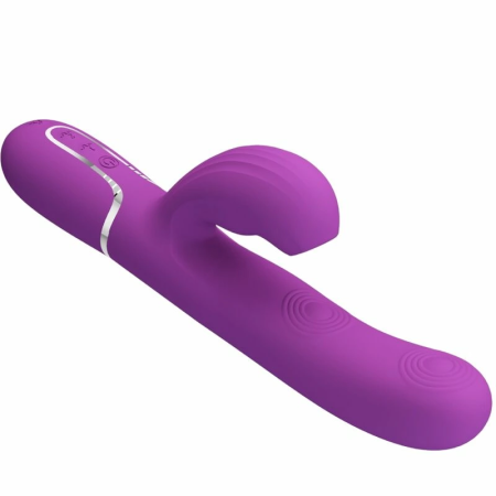 Pretty Love Perlita BW-500015-3A Silicone 3-in-1 Intimate Machine Purple