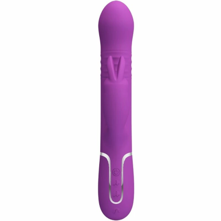 Pretty Love Coale 4-in-1 Silicone Intimate Machine Purple USB Rechargeable