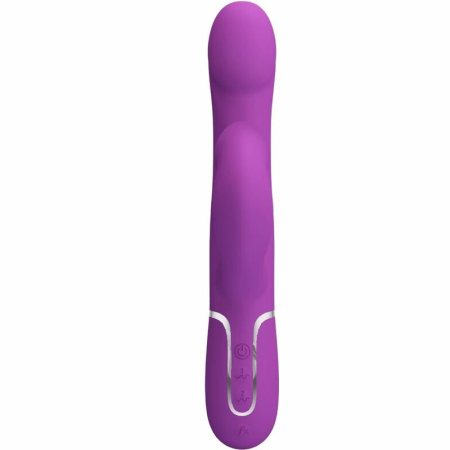 Pretty Love BW-500012-3 4-in-1 Vibrating Silicone Device Purple