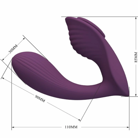 Pretty Love Franz App-Controlled Dual Motor Massager Purple