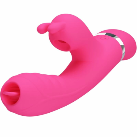 Pretty Love Phoenix Pink Multi-Function Rabbit Model, 7 Modes, Silicone