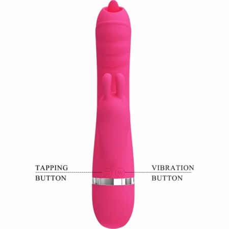 Pretty Love Phoenix Pink Multi-Function Rabbit Model, 7 Modes, Silicone