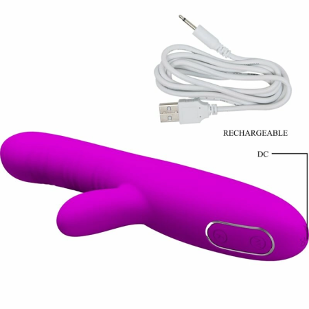 Pretty Love Angelique Intimate Device with Clitoral Stimulator Purple