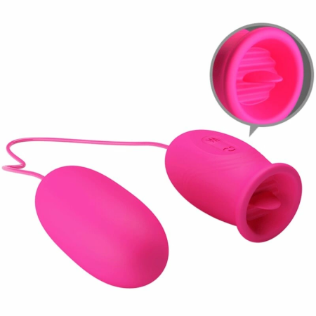 Pretty Love Daisy Intimate Egg Pink - Dual Vibration & Licking Modes