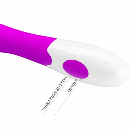 Pretty Love Elemental 30-Mode Silicone Vibrator Purple Compact Design
