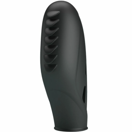 Pretty Love Gilo Silicone Finger Vibrating Massager Black