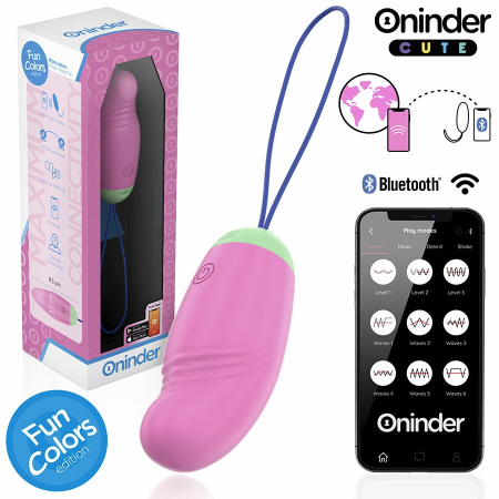 ONINDER CUTE 360° Silicone Smart Intimate Egg - App & USB, Multicolor