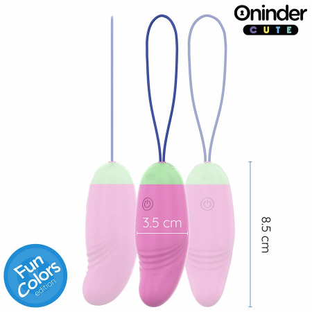 ONINDER CUTE 360° Silicone Smart Intimate Egg - App & USB, Multicolor