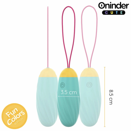 ONINDER CUTE Vibrating Rotating Silicone Gem Egg - App-Controlled, Waterproof
