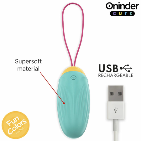 ONINDER CUTE Vibrating Rotating Silicone Gem Egg - App-Controlled, Waterproof