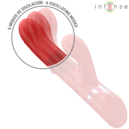 INTENSE LELE Red - Multifunctional Rotating & Oscillating Silicone Device