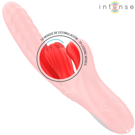 INTENSE Karol Multifunctional Vibrator Red, Thrust & Wave System