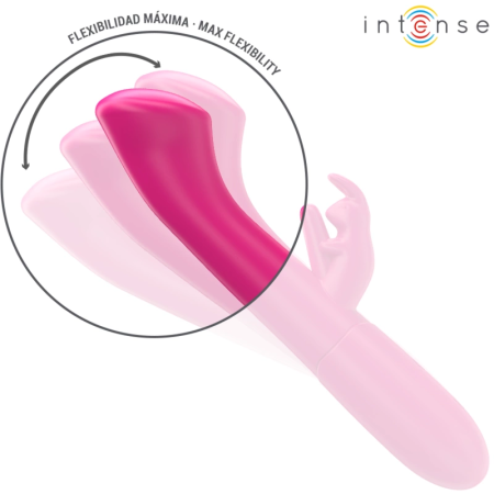 INTENSE Julieta Dual-Action Rechargeable Silicone Vibrator Pink 18.6cm