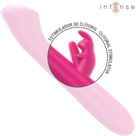 INTENSE Julieta Dual-Action Rechargeable Silicone Vibrator Pink 18.6cm