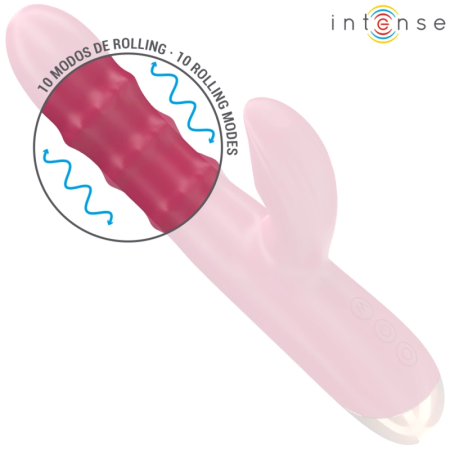INTENSE Chloe 3-in-1 Multifunction Red Intimate Wellness Device Silicone