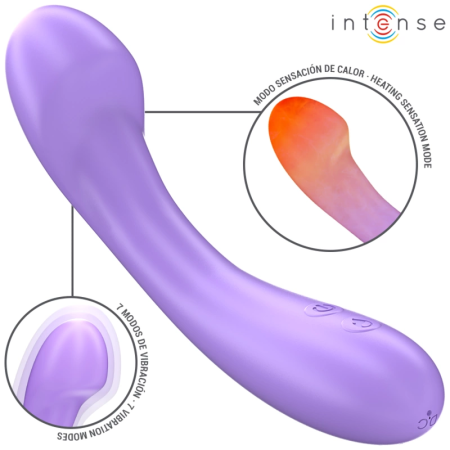 INTENSE BECKY Vibrating Device 19cm Heating 7 Modes Purple Silicone