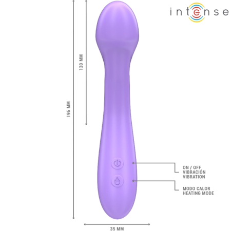INTENSE BECKY Vibrating Device 19cm Heating 7 Modes Purple Silicone