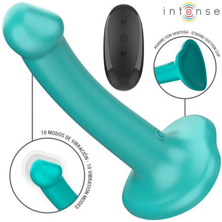 INTENSE Katie Blue Intimate Device with Suction Cup & Remote, 10 Modes