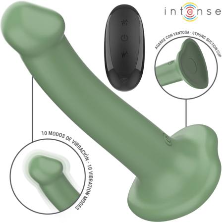 Intense Becca Green Vibrator 10 Modes with Suction Cup & Remote, 17.5cm