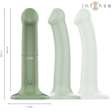 Intense Becca Green Vibrator 10 Modes with Suction Cup & Remote, 17.5cm