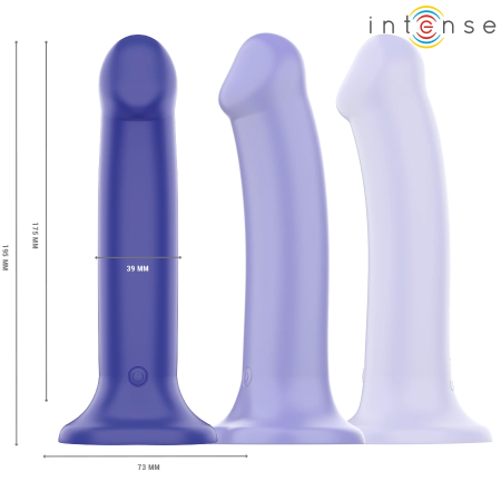 INTENSE Victoria Dark Blue 10-Mode Silicone Intimate Device with Remote Control