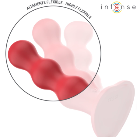 INTENSE Cody Red Wireless Vibrating Device with Suction Cup Silicone