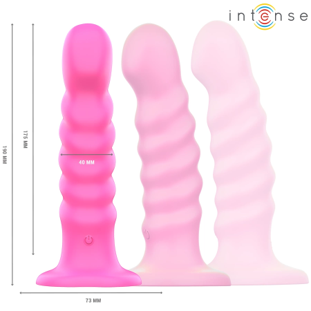 INTENSE Cindy Spiral Design Vibrator L Pink, 10 Modes, Remote Control