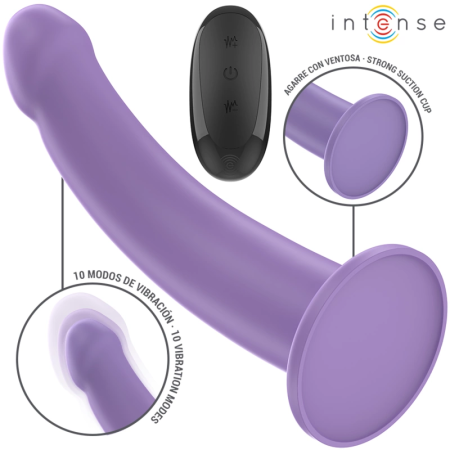 Intense Eddie Remote Control Silicone Intimate Machine 17.5cm Purple 10 Modes