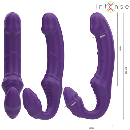 Intense JILL Double Stimulation Device 20 cm Purple Remote USB