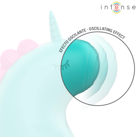 INTENSE Trixie Unicorn Tongue Tapping Stimulator Green Silicone IPX7