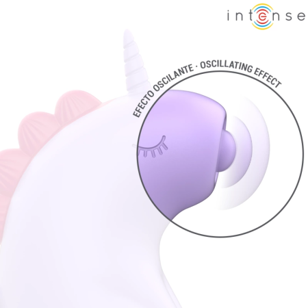 Intense Sweetie Unicorn Shape Tongue Stimulator Pink Silicone USB IPX7