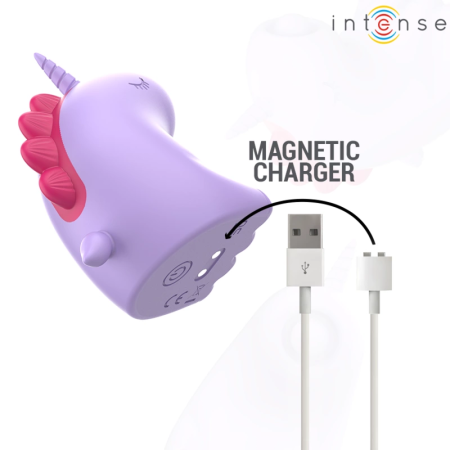 Intense Sweetie Unicorn Shape Tongue Stimulator Pink Silicone USB IPX7