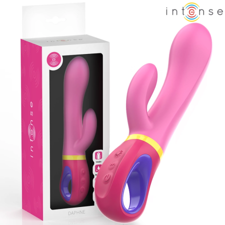 INTENSE Daphne Pink Dual-Action Silicone Rabbit with Multi-Mode Vibration