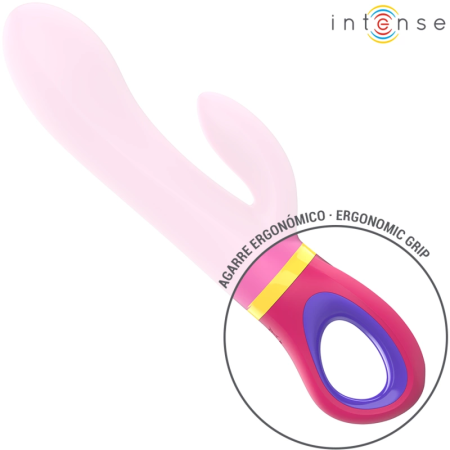 INTENSE Daphne Pink Dual-Action Silicone Rabbit with Multi-Mode Vibration