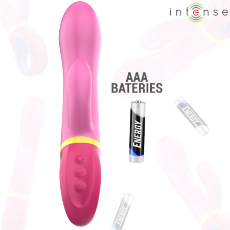 INTENSE Daphne Pink Dual-Action Silicone Rabbit with Multi-Mode Vibration