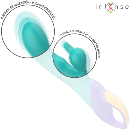 INTENSE FRED Dual Stimulation Rabbit Model Vibrator Blue Silicone