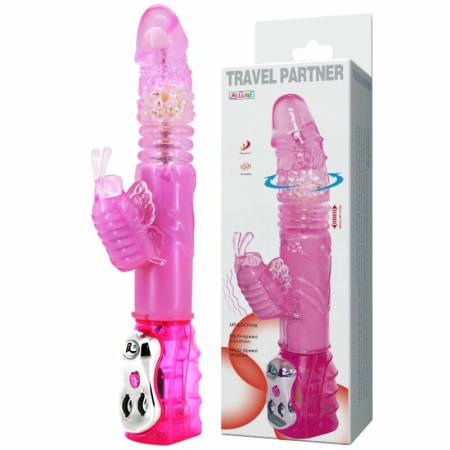 Baile Travel Partner Up & Down Rotator Rabbit Pink 18.5cm Gelatin System