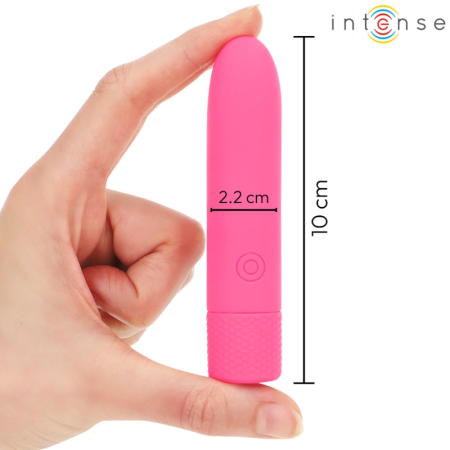 INTENSE SYMONE USB Mini Vibrating Device Pink 8 Modes 10cm x 2.2cm
