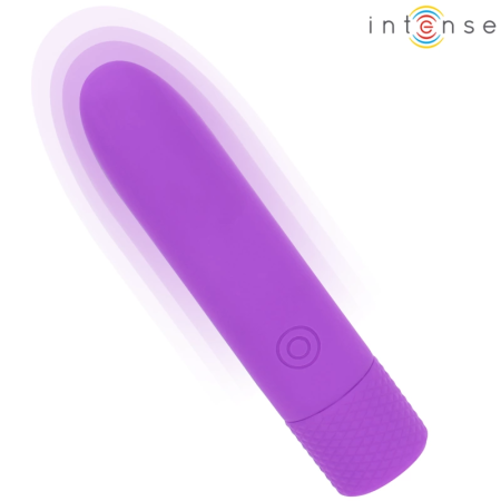INTENSE Symone USB Rechargeable Vibrating Bullet Purple 10cm Compact