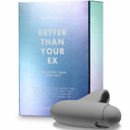Bijoux Indiscrets Better Than Your Ex Compact 10-Mode Grey Finger Device