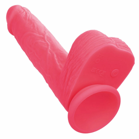 CalExotics Studs Pink Silicone Vibrator 10-Mode Thrusting 17.75cm