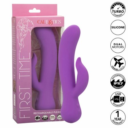 CalExotics First Time Pleaser Rechargeable Intimate Device Purple